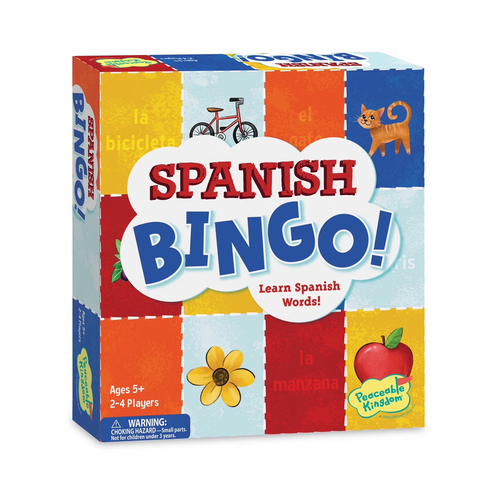 Spanish Bingo Game, Classic Game for Language Learning, 2-4 Players, Ages 5+