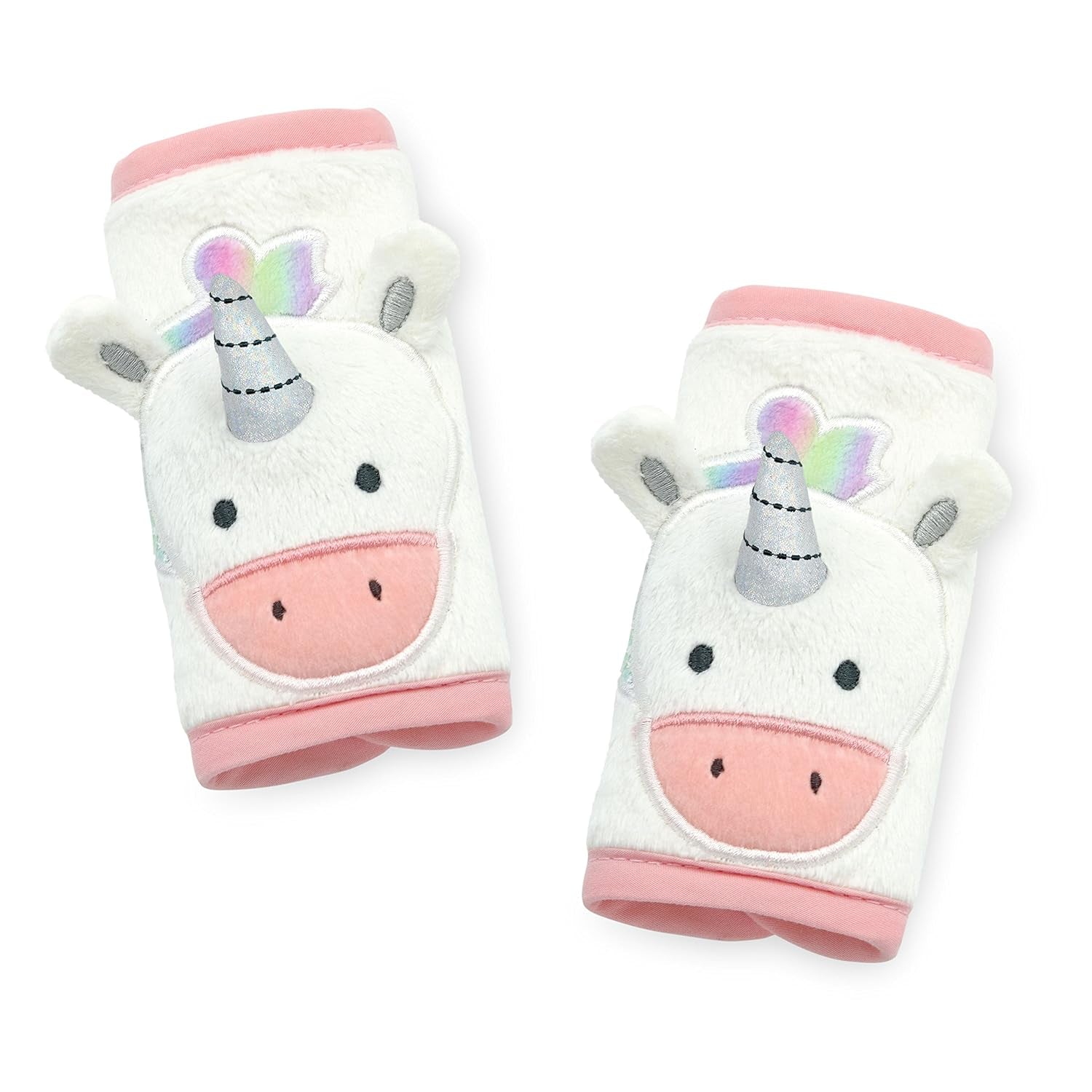 Baby & Toddler 3-Piece Head Support & Strap Covers Set for Car Seats, Strollers & Bouncers … (Unicorn)