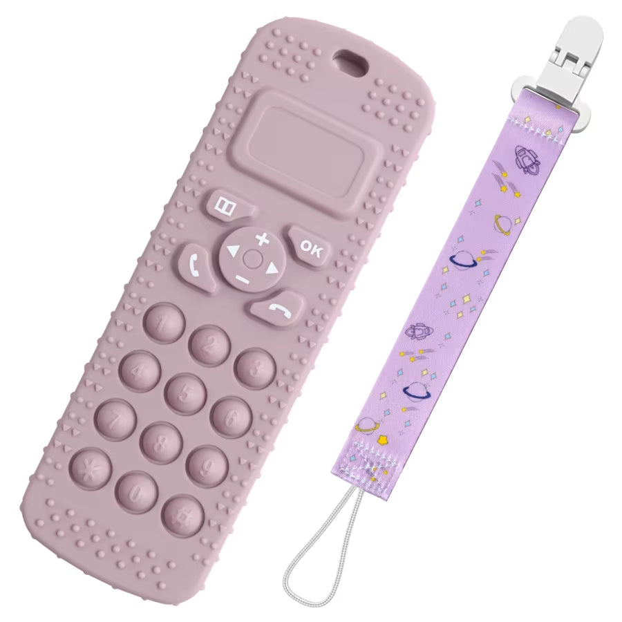 Mother Kids Food Grade Silicone Teething Toys Teether Baby Toy Kid Gum Care Pacifier Clip ​Nipple Clip Baby Items Free Shipping