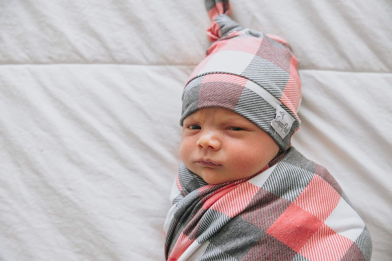 Baby Beanie Hat Top Knot Stretchy Soft Jack