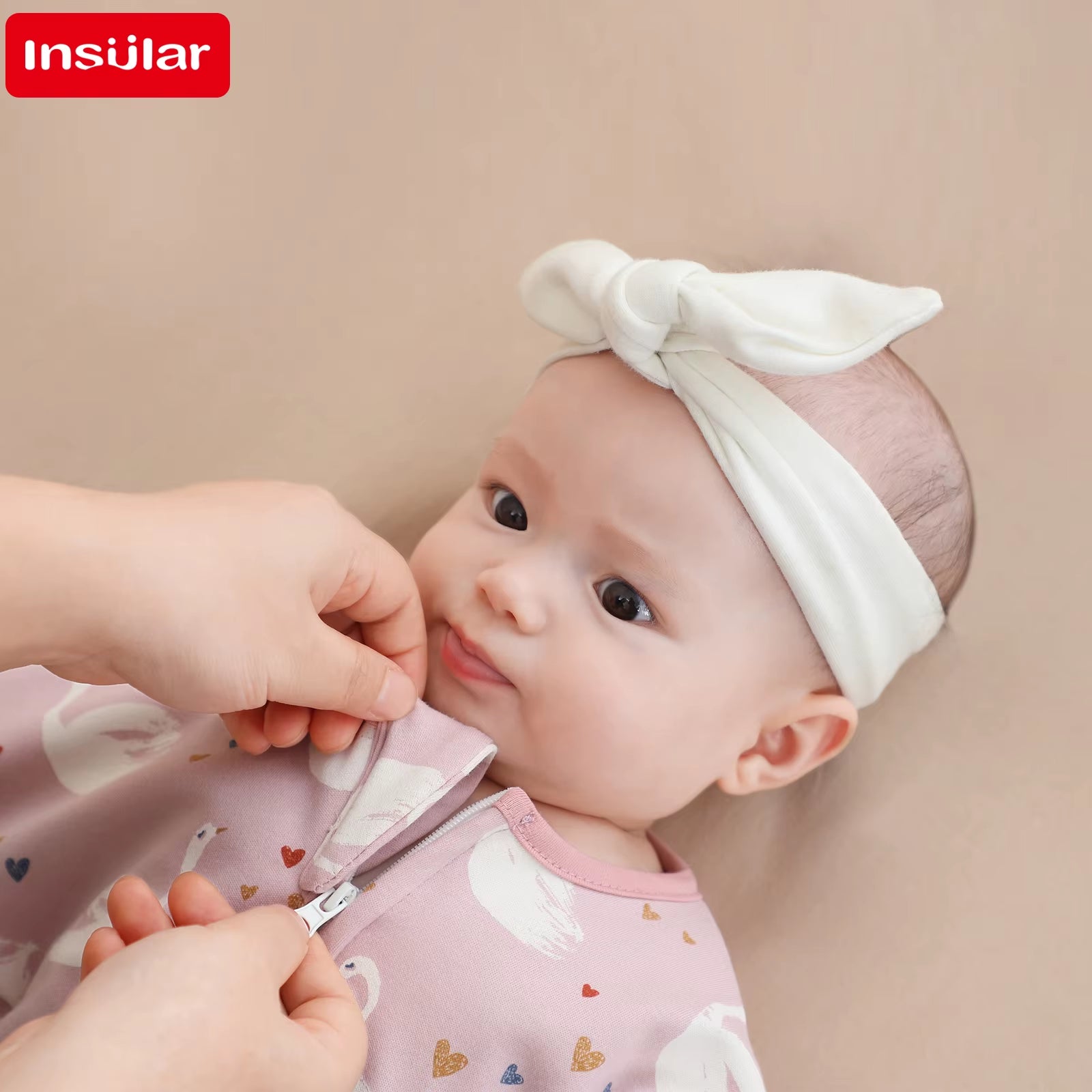 Newborn Raised Hand Anti-Shock Cotton Cartoon Swaddle Blanket New Born Baby Items Baby Swaddles