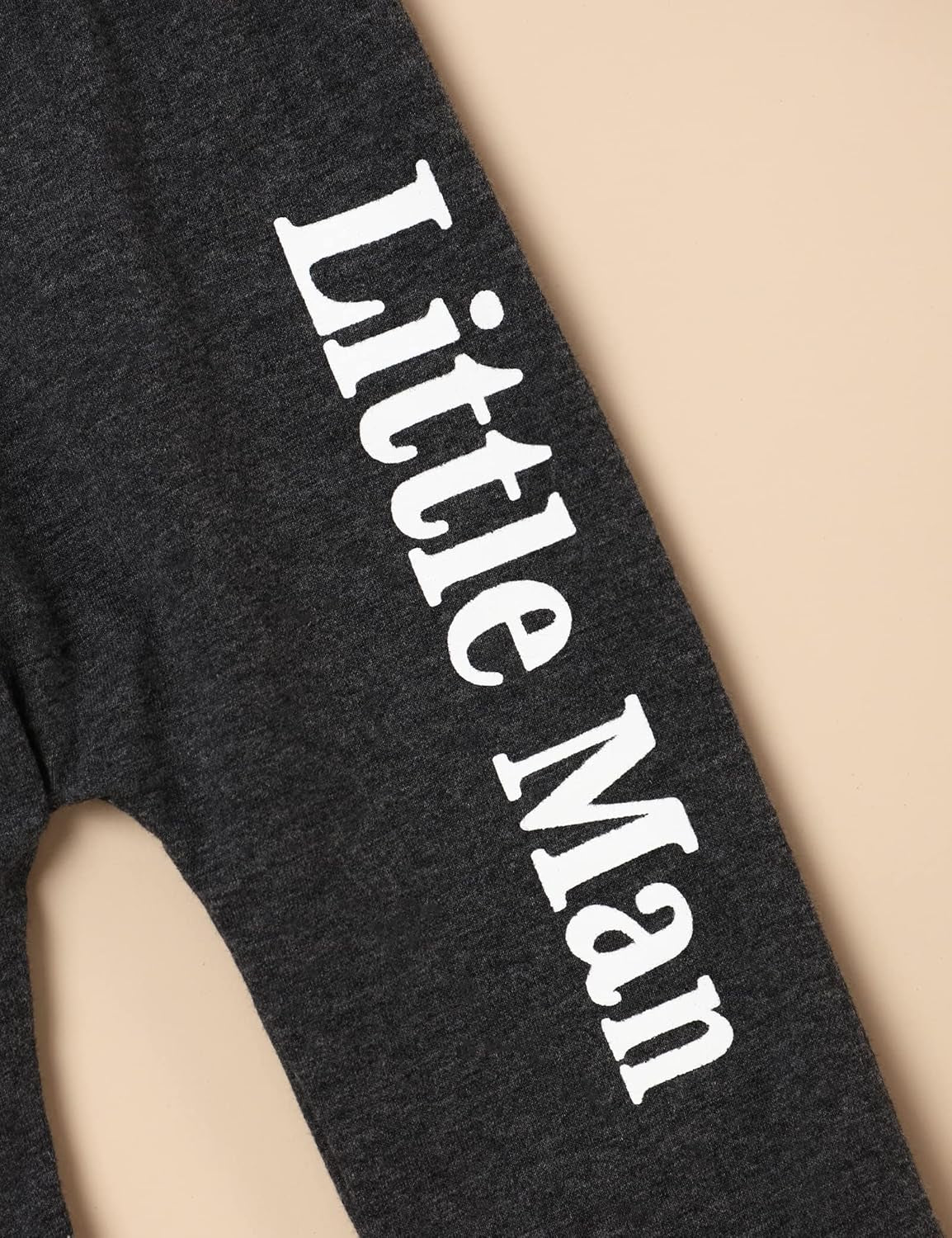 Newborn Infant Baby Boy Clothes Letter Print Romper Pants Set Hat 3PC Outfits Set