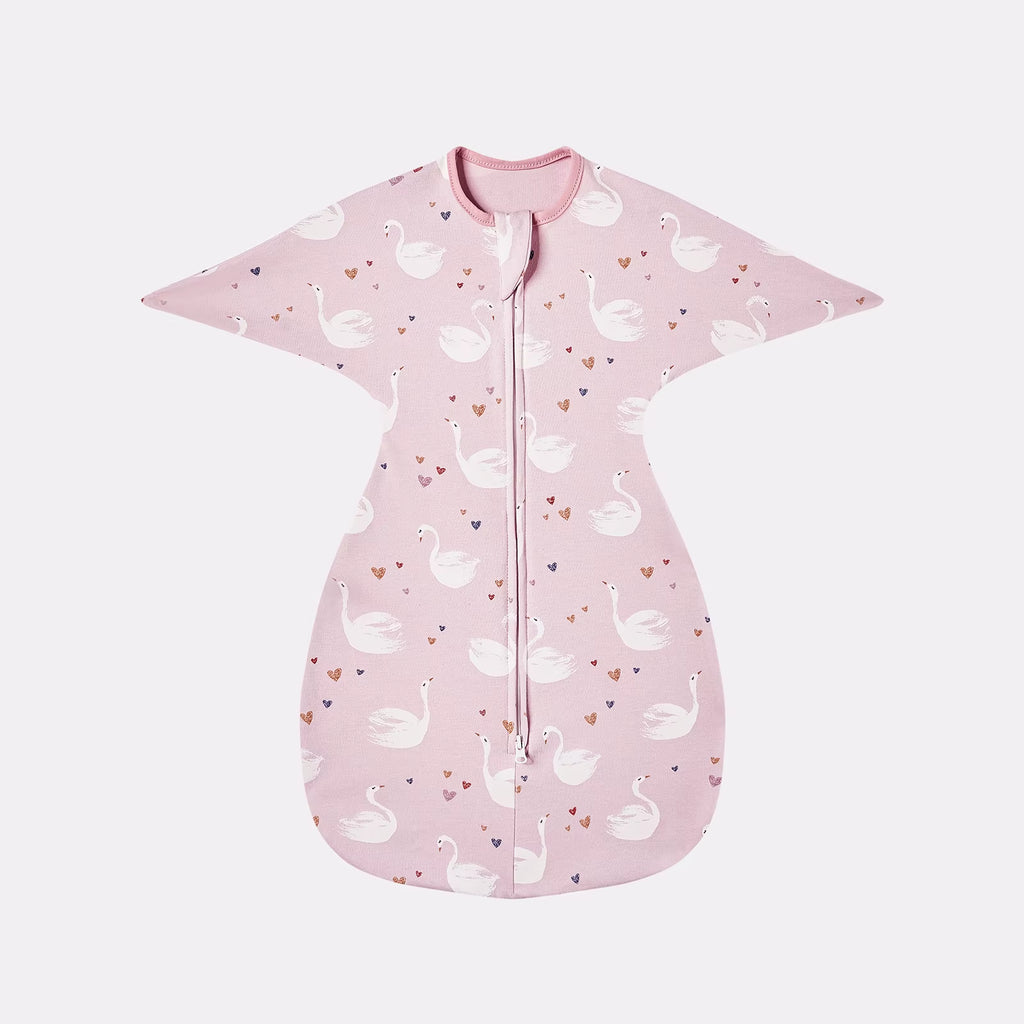 Newborn Raised Hand Anti-Shock Cotton Cartoon Swaddle Blanket New Born Baby Items Baby Swaddles