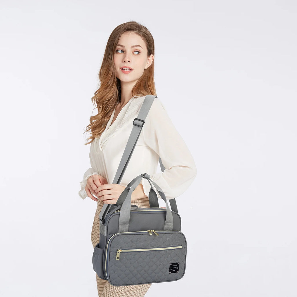 Small Diaper Bags, Girl Pink Tote Bag with Durable and Fashionable Fabric, Women Changing Bags Fit for All Essential Items for Baby Shows Gifts