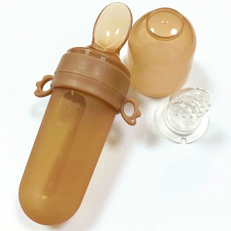 Baby Spoon Bottle Feeder Dropper Silicone Spoons for Feeding Medicine Kids Toddler Cutlery Utensils Baby Items