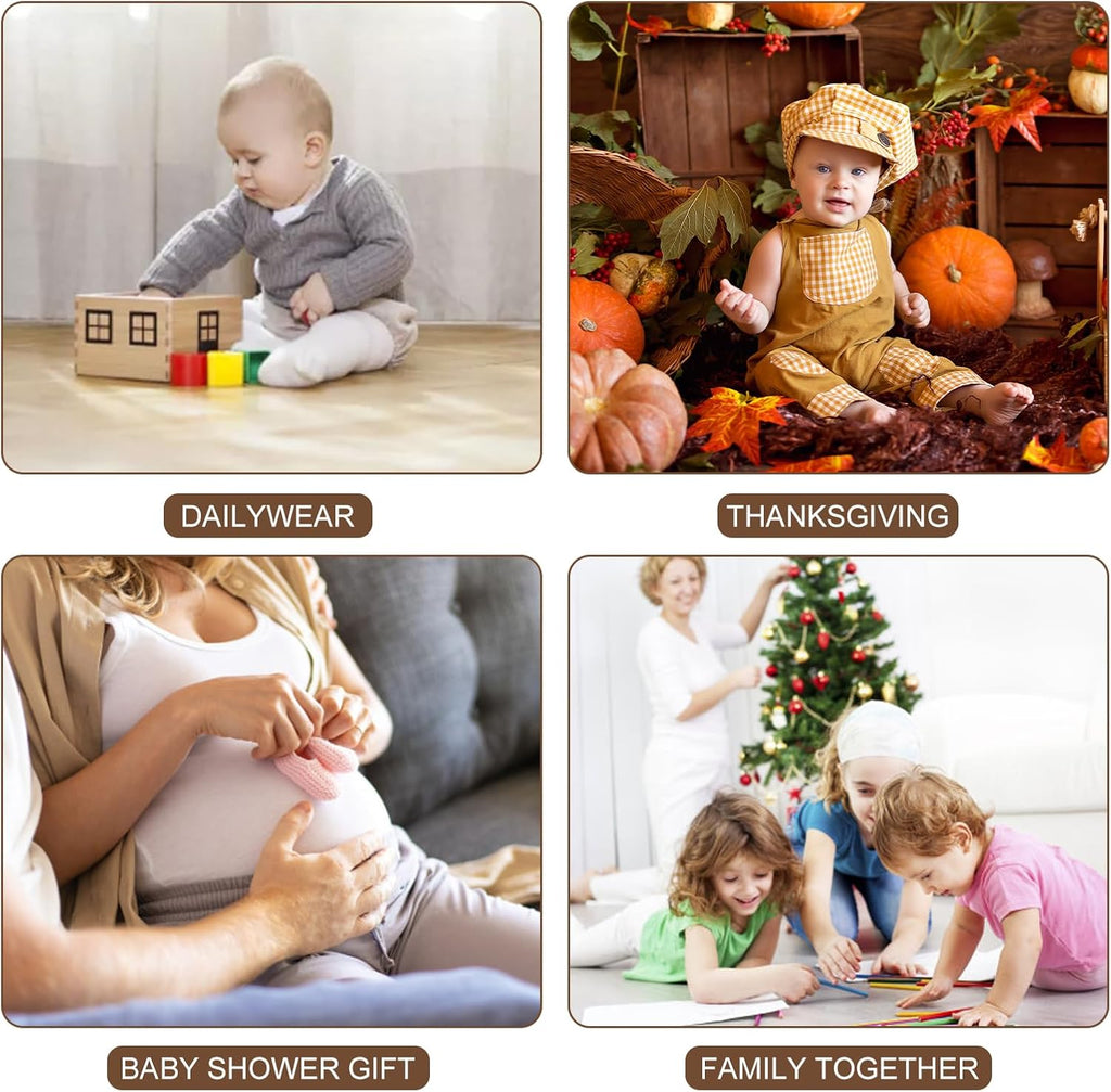 Solid Baby Sweatpants, Unisex Baby Toddler Cotton Crawling Pants for Newborn Boys Girls 0-24 Months