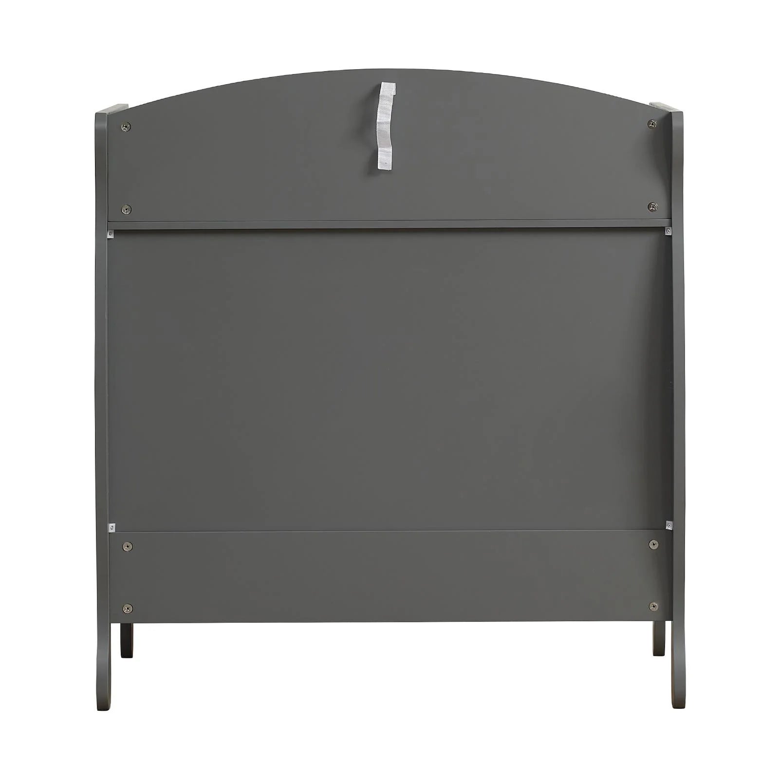 Wood Changing Table with Drawers,Baby Dresser, Infant Diaper Station Nursery Organizer, Gray