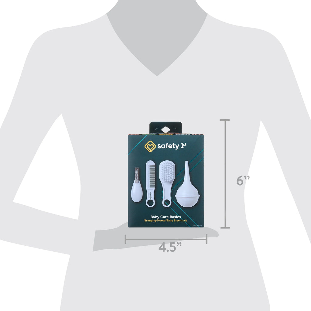 (3 Pack)  Baby Care Basics 4 Piece Infant Essentials Set, White