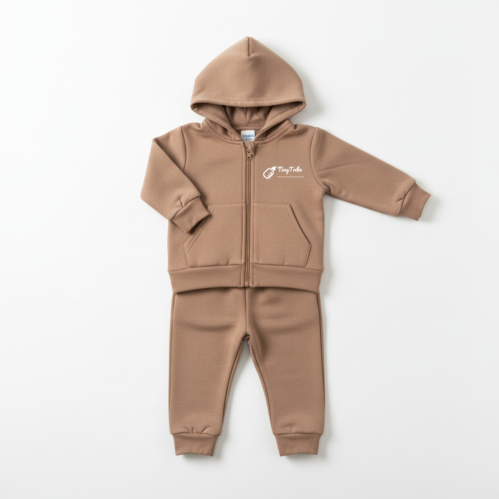 Coffee Brown Baby Tracksuit