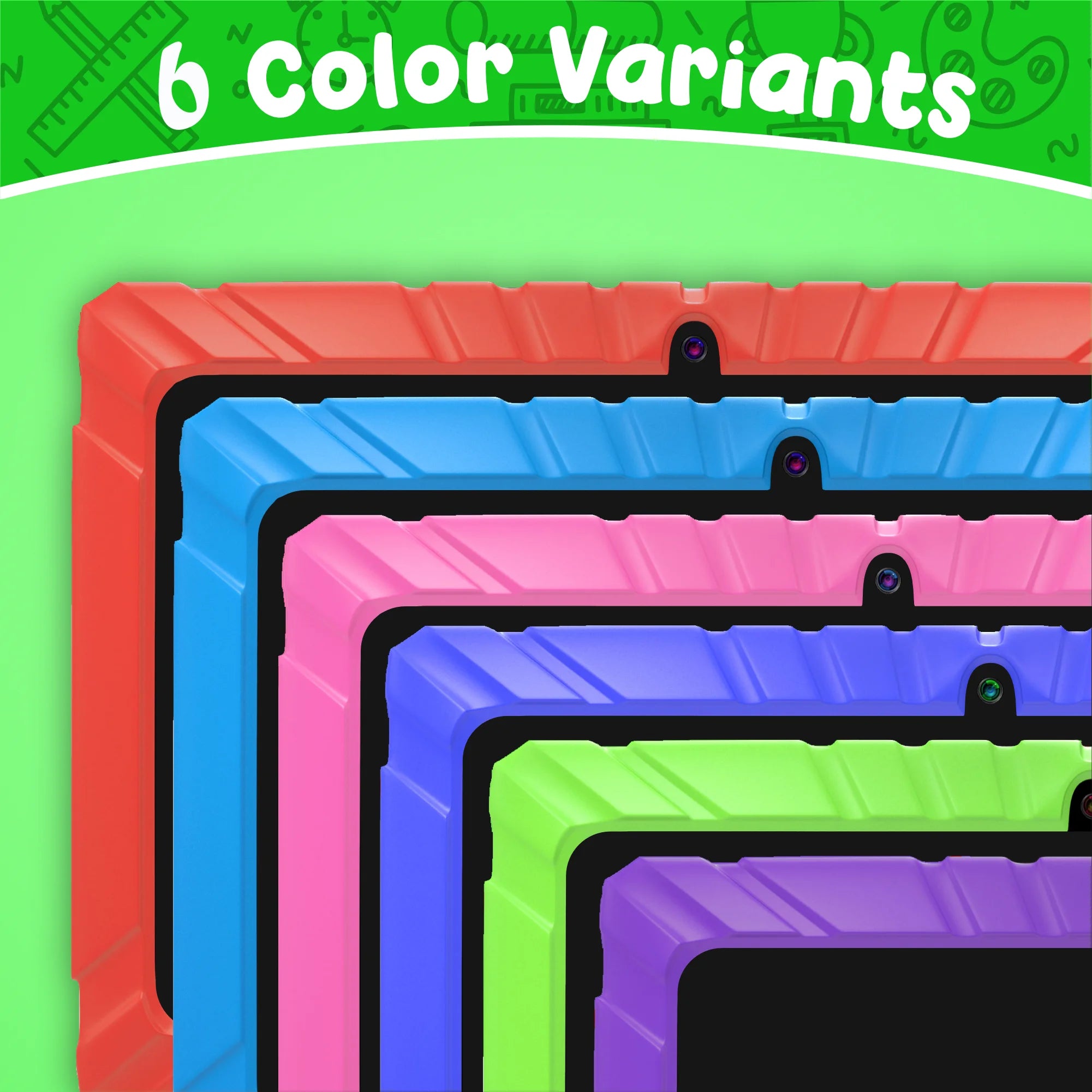 7" Kids Tablet, 2025 Model, Ages 3-7,  Academy, Kid-Proof Case, 32GB Android Tablet – Green