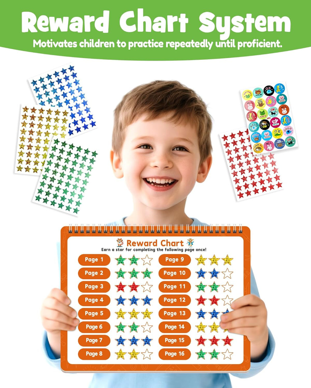 Magic Grooved Writing Practice Books for Kids, Large Grooved Handwriting Copyboo