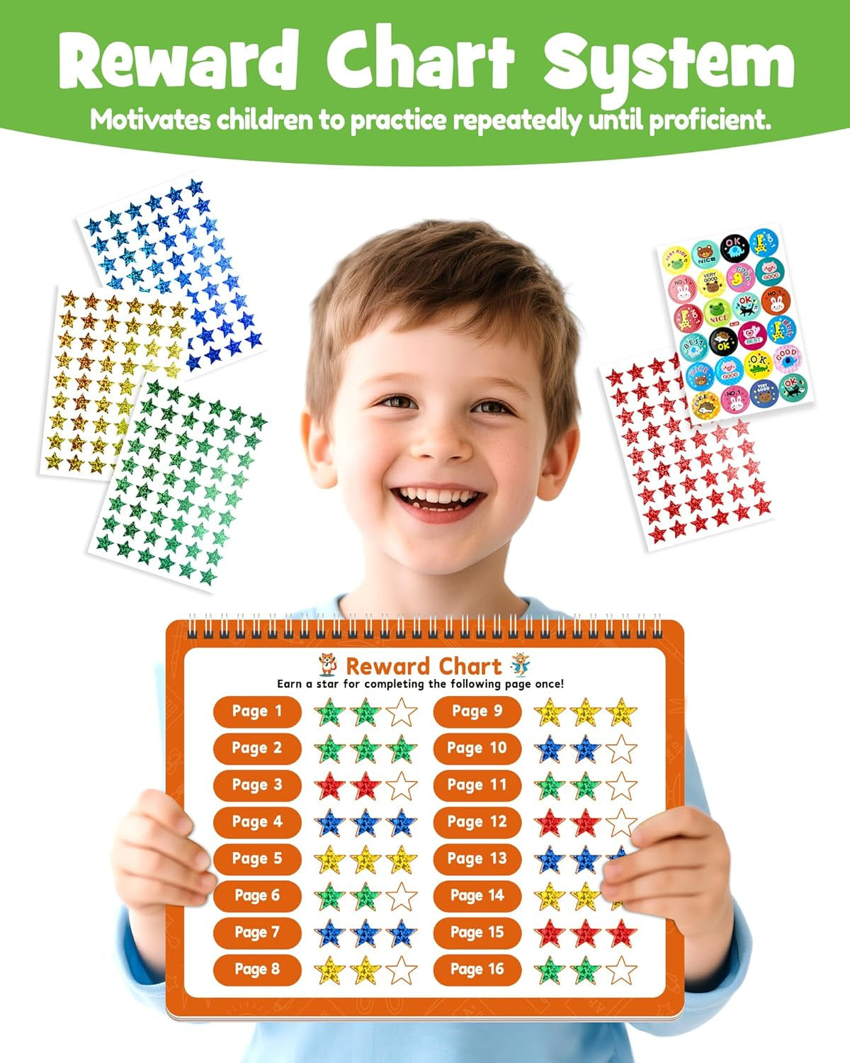 Magic Grooved Writing Practice Books for Kids, Large Grooved Handwriting Copyboo